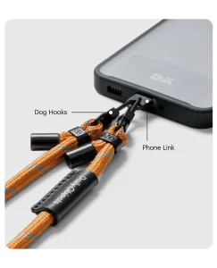 Orange Crossbody Phone Lanyard - Cord
