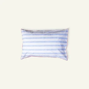 Pale blue Red Muted layers Body Pillow Cover