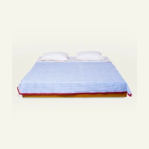 Pale blue Red Silent stripes