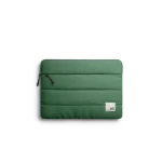 Pine Stria Laptop Sleeve Bag - Medium — padded quilted laptop sleeve with a side carry handle, shown on white