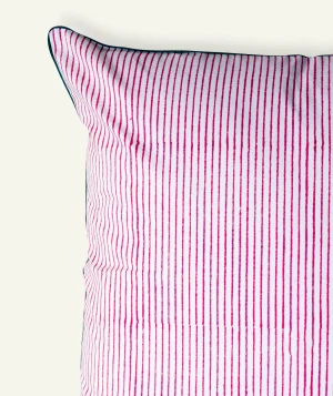 Pink Green Pure stripes Body Cushion Cover