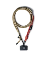 Red-Beige Crossbody Phone Lanyard - Cord — view 5