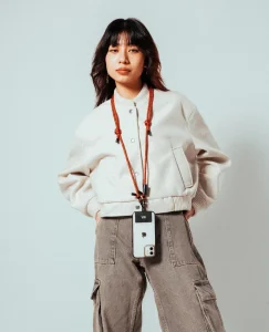 Red Crossbody Phone Lanyard - Cord