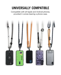 Red Leatherite Crossbody Phone Lanyard - Strap