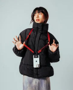 Red Crossbody Utility Phone Lanyard - Strap