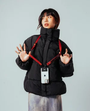 Red Crossbody Utility Phone Lanyard - Strap