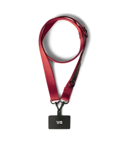 Red Crossbody Utility Phone Lanyard - Strap
