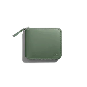 Get Amazing Vegan Zip Wallet for women - Sap Green | Online Shopping | Klippik Kuwait UAE Saudi