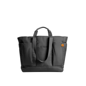 Slate Gray Idyll Tote Bag — lightweight tote with twin shoulder handles, shown on white