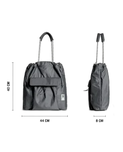 Slate Gray Parachute Tote Bag