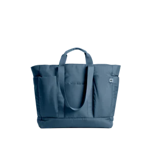 Space Blue Idyll Tote Bag — lightweight tote with twin shoulder handles, shown on white