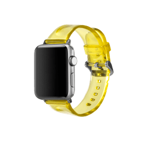 Spongebob Yellow Clear Apple WatchBand | Online Shopping | Klippik Kuwait UAE Saudi