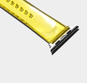 Spongebob Yellow Clear Apple WatchBand | Online Shopping | Klippik Kuwait UAE Saudi