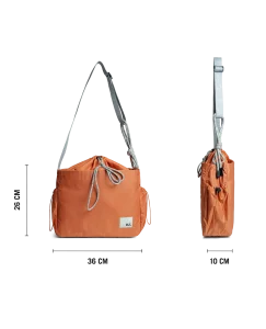 Tangerine Pass Satchel Bag