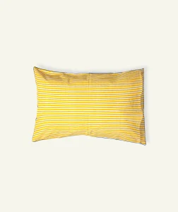 Yellow Indigo Silent stripes Body Pillow Cover