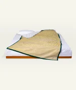 Wheat Beige with Pearl Green Silent Stripes Dohar - Image 3