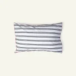 Cloudy Black with Candy Red Muted Layers Pillow Cover (Set of 2)