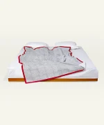 Cloudy Black with Candy Red Pure Stripes Dohar - Image 3