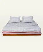 Cloudy Black with Candy Red Pure Stripes Dohar - Image 4