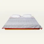 Cloudy Black with Candy Red Pure Stripes Dohar