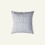 Cloudy Black with Candy Red Pure Stripes, 24x24 Inch Cushion Cover