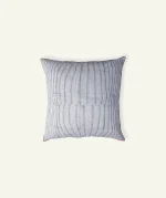 Cloudy Black with Candy Red Pure Stripes, 24x24 Inch Cushion Cover - Image 3
