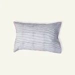 Cloudy Black with Candy Red Pure Stripes Pillow Cover (Set of 2)