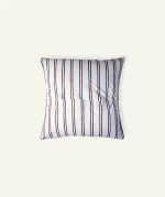 Mocha Brown with Haze Indigo Muted layers, 24x24 Inch Cushion Cover - Image 3
