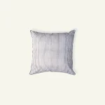 Mocha Brown with Haze Indigo Pure Stripes, 18x18 Inch Cushion Cover
