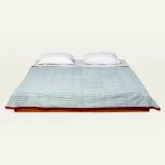 Pearl Green with Candy Red Pure Stripes Dohar