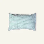 Pearl Green with Candy Red Pure Stripes Pillow Cover (Set of 2)