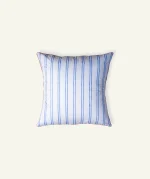 Dreamy Blue with Candy Red Muted layers, 24x24 Inch Cushion Cover