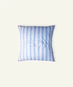 Dreamy Blue with Candy Red Muted layers, 24x24 Inch Cushion Cover - Image 3