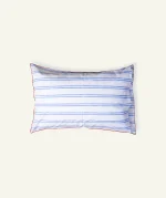 Dreamy Blue with Candy Red Muted Layers Pillow Cover (Set of 2 ) - Image 3