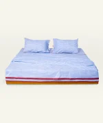 Dreamy Blue with Candy Red Silent Stripes Dohar - Image 4
