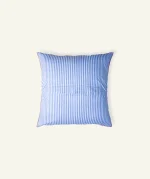 Dreamy Blue with Candy Red Silent Stripes, 24x24 Inch Cushion Cover - Image 3