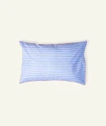 Dreamy Blue with Candy Red Silent Stripes Pillow Cover (Set of 2)
