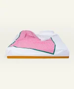 Berry Pink with Pearl Green Silent Stripes Dohar - Image 3