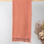 Yellow Dwelling Textured Solid Throw - Rust