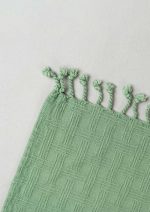 Yellow Dwelling Textured Solid Throw - Sage Green - Image 2