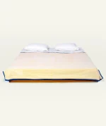 Mellow Yellow with Misty Blue Pure Stripes Dohar