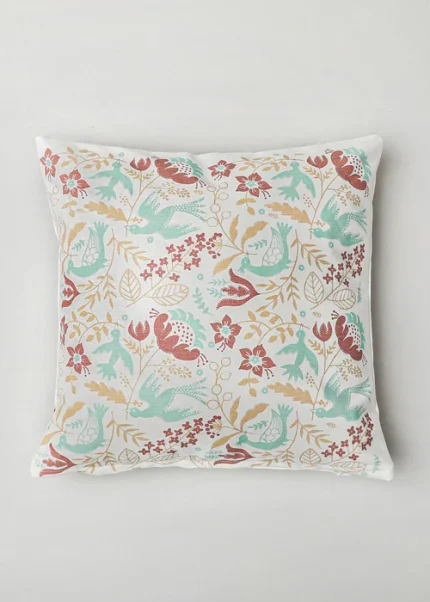 Yellow Dwelling Birds Paradise Cushion Cover — view 2