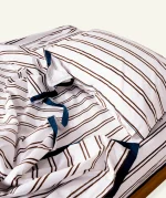 Mocha Brown with Haze Indigo Muted Layers Dohar - Image 2