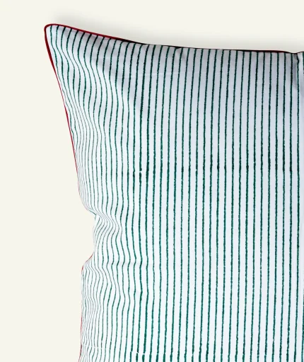 Green Red Pure stripes Body Cushion Cover