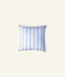 Pale blue Red Muted layers Body Cushion Cover
