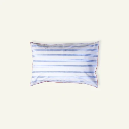 Pale blue Red Muted layers Body Pillow Cover