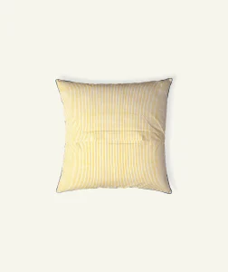 Yellow Indigo Pure stripes Body Cushion Cover