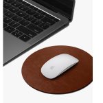 Orb Vegan Leather Mouse Pad - Tan