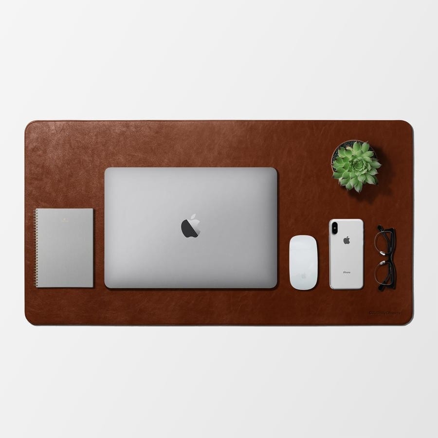 Buy Turf Vegan Leather Desk Mat (Tan) | Office Desk | Buy Online Kuwait UAE Saudi | KlippiK.com