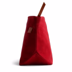 Side profile of crimson red Jumbo Taxi Organiser pouch | KlippiK Kuwait
